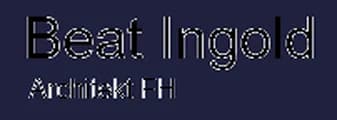 Beat Ingold, Architekt FH
